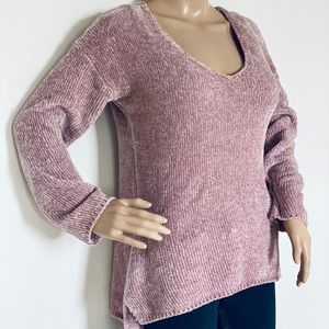 Lilac Pink Cozy Soft Sweater
